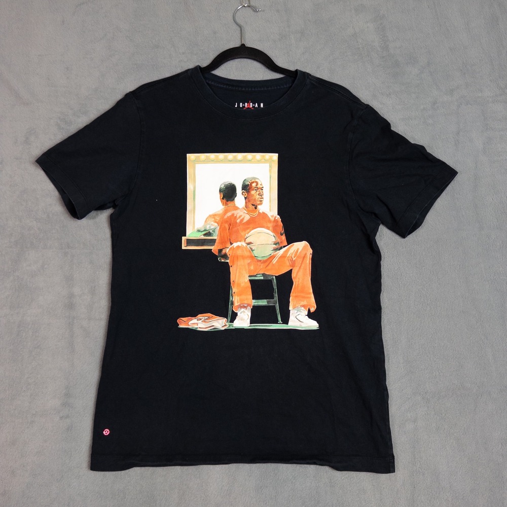 Jordan Artist Series T-Shirt Mens Medium Black Graphic Tee DQ7380-010